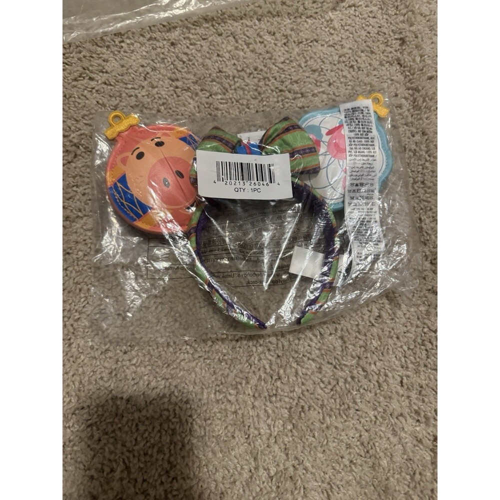 NWT disney parks pixar toy story christmas ornament minnie ears headband